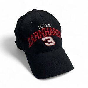 NEW Vintage Dale Earnhardt #3 Hat Black Strapback Adjustable Chase Nascar Cap
